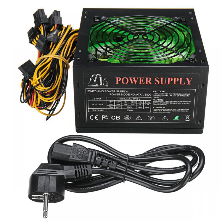 all in one place חומרה 800W 220V PC Power Supply 12cm LED silent Fan with Intelligent temperature control Intel AMD ATX 12V for Desktop computer
