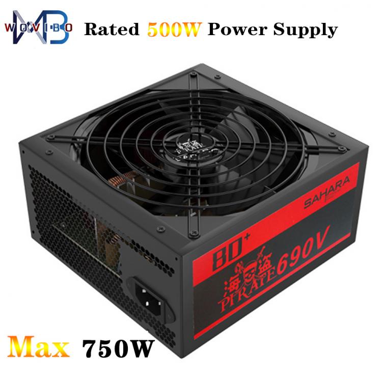 all in one place חומרה PC Power Supply PSU Rated 500W Max 750W For ATX Computer 120mm Fan 24 Pin PCI SATA 12V Case Gaming EU Plug