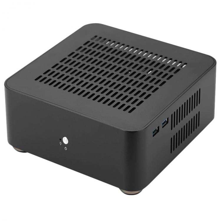 all in one place חומרה L80S Computer Cases Aluminum Chassis Desktop Mainframe with Usb 3.0 Port Hollow for Game Chassis Diy Mini Pc Itx Case Black