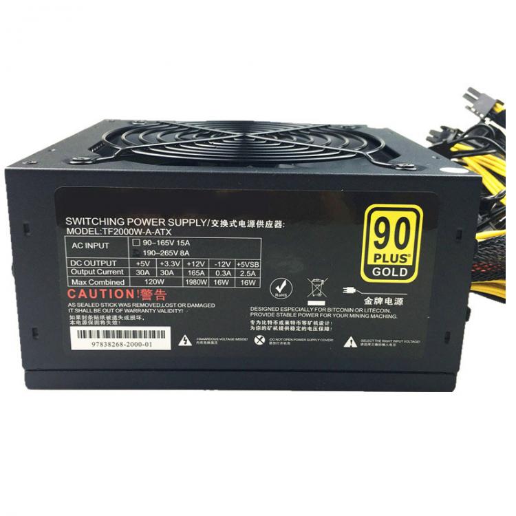 all in one place חומרה 2000W 1600W ATX Mining Power Supply Mining Machine Power Supply for ETH/BTC NEW Silent PC 1600W ATX Bitcoin Miner 12V 1600W 24PI