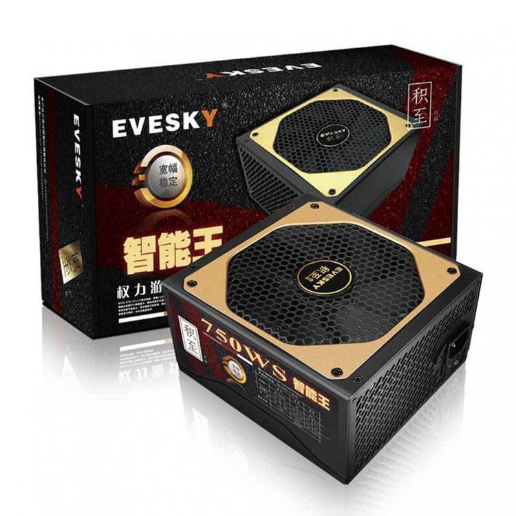 all in one place חומרה Power Game 750ws Computer Power Supply Wide Stability With Grid Cooling Hole With Galvanized Double Core Filter