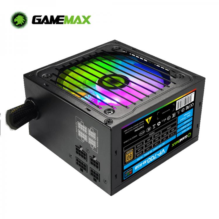 all in one place חומרה GameMAX RGB 700W RGB PC Power Supply Semi Modular 80 Plus Bronze Certified with RGB Light ATX Computer Power Supply VP-700-M-RGB