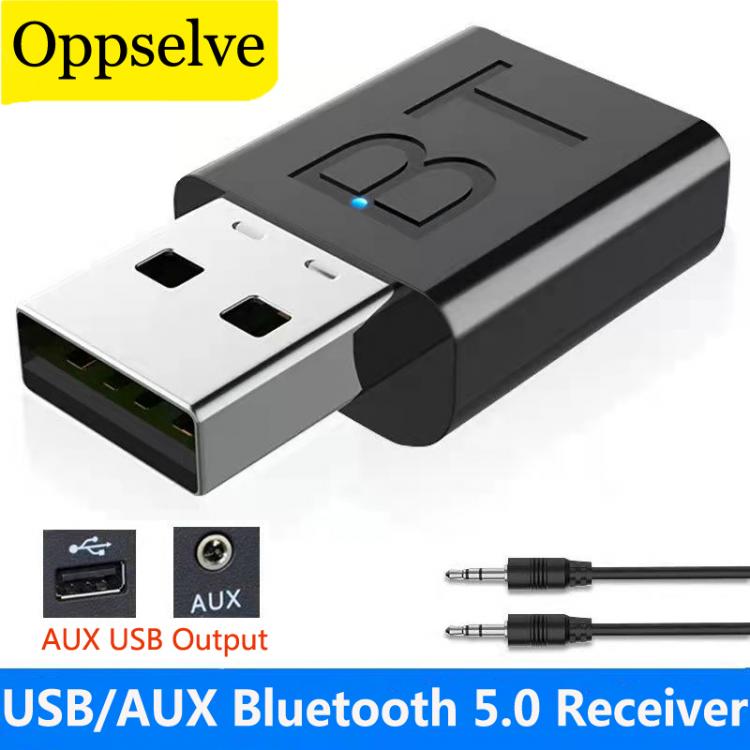 all in one place ציוד היקפי Bluetooth 5.0 Audio Receiver Car USB Speaker Amplifier 5.0 Bluetooth Stick Car USB Aux Wireless External Adapter For Headphone