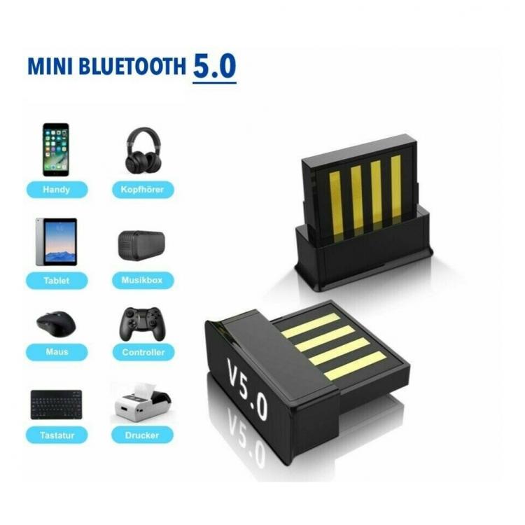 all in one place ציוד היקפי Computer Laptop Audio Data Dongle Receiver Nano Bluetooth-compatible 5.0 Adapter Dongle for Windows 10 8 7 Desktop Laptop PC