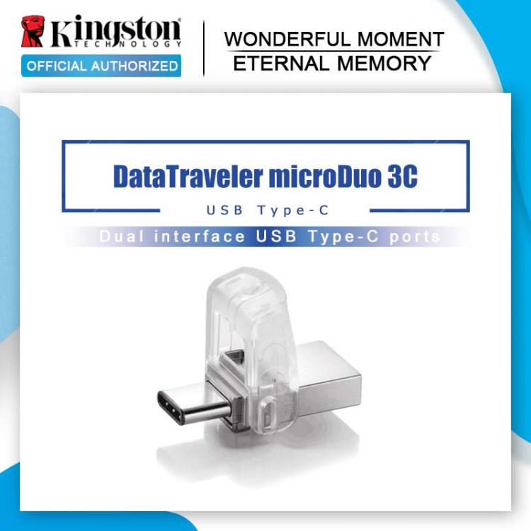 all in one place ציוד היקפי Original Kingston USB Flash Drive DataTraveler Micro Duo 3C 64GB 32GB 16GB USB 3.1 For PC Phone with Type-C Port