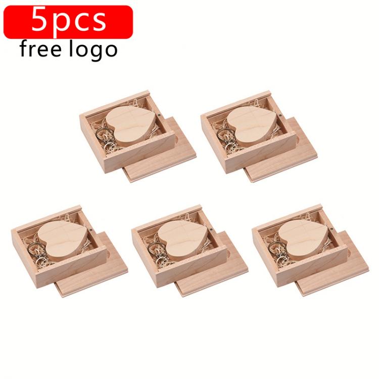 all in one place ציוד היקפי JASTER 5pcs/lot wooden Heart USB + BOX USB Flash Drive Pendrive 64GB 32GB 16GB 8GB U Disk photography wedding gifts