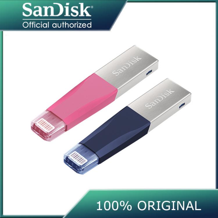 all in one place ציוד היקפי Sandisk iXPAND USB 3.0 OTG Lightning Connector Flash Drive 64GB 128GB 256GB Pen Drives MFi for iPhone & iPad Memory Stick