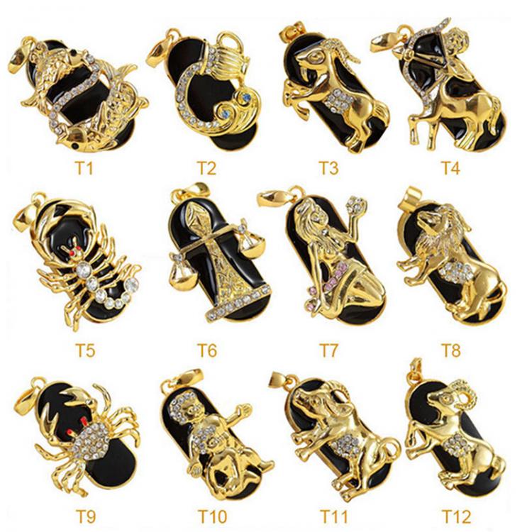 all in one place ציוד היקפי New fashion pendrive Waterproof USB Flash Drive 4GB 8GB 16GB 32G 64G constellation U drive Memory Stick pen drive free shipping