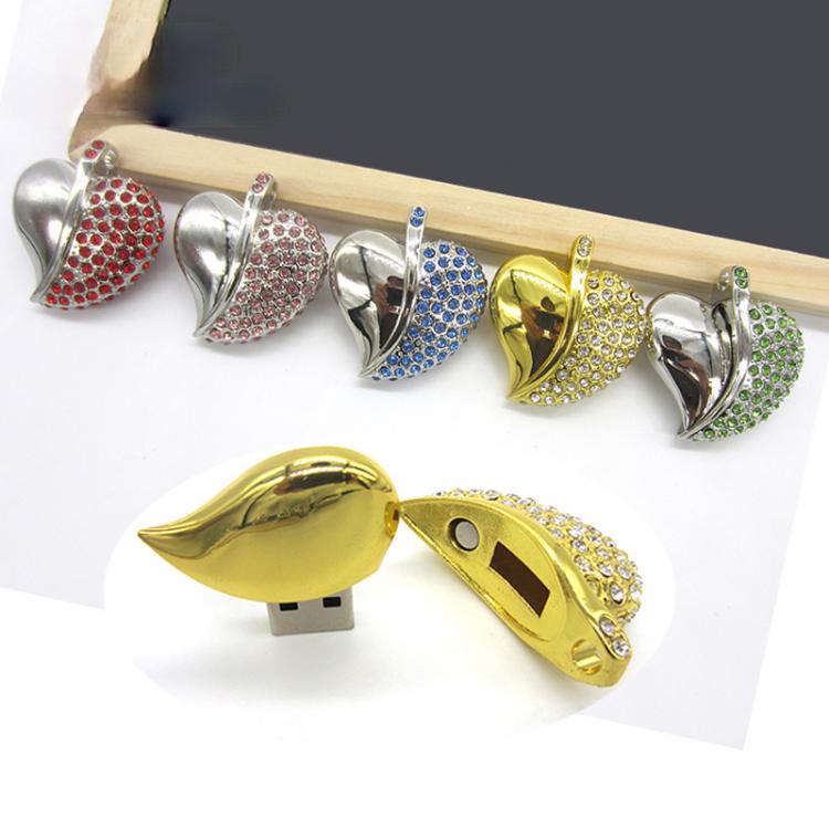 all in one place ציוד היקפי NEW HOT Fashion Metal Crystal Pen Drive 4G 8G 16G 32G 64G Crystal Heart USB Flash Drive USB 2.0 Memory Flash Stick PenDrive Gift