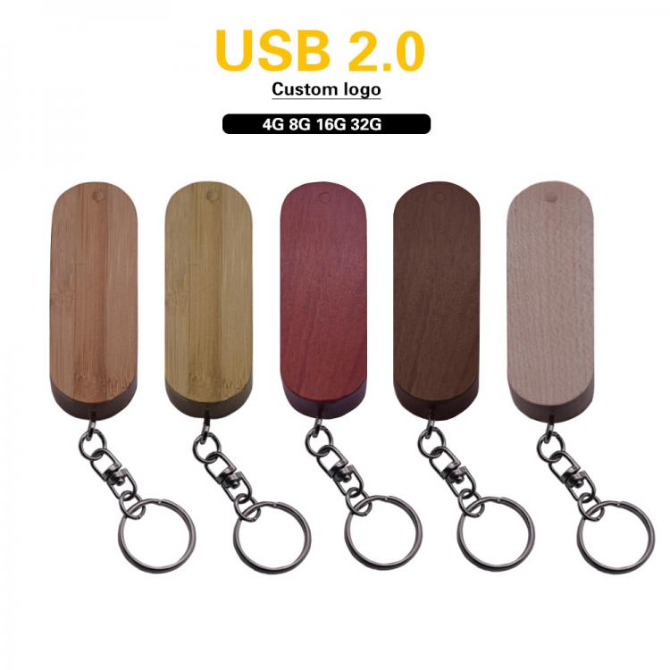 all in one place ציוד היקפי Custom Logo (Over 10 PCS Free Logo) Wooden Pendrive 4GB 8GB 16GB 32GB With Key Chain Usb Flash Drive Memory Stick Wedding Gift