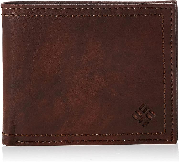 all in one place אביזרי גברים Columbia Men's Leather Extra Capacity Slimfold Wallet