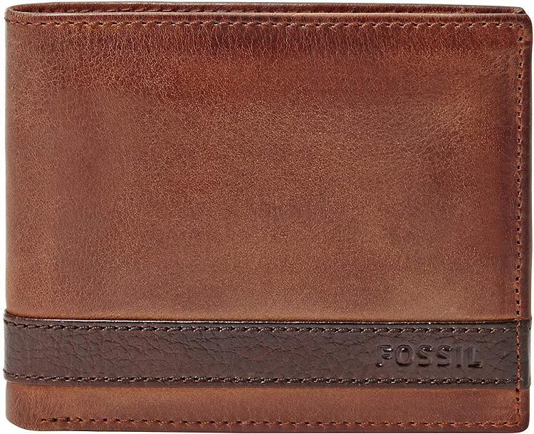 all in one place אביזרי גברים Fossil Men's Quinn Leather Bifold Wallet