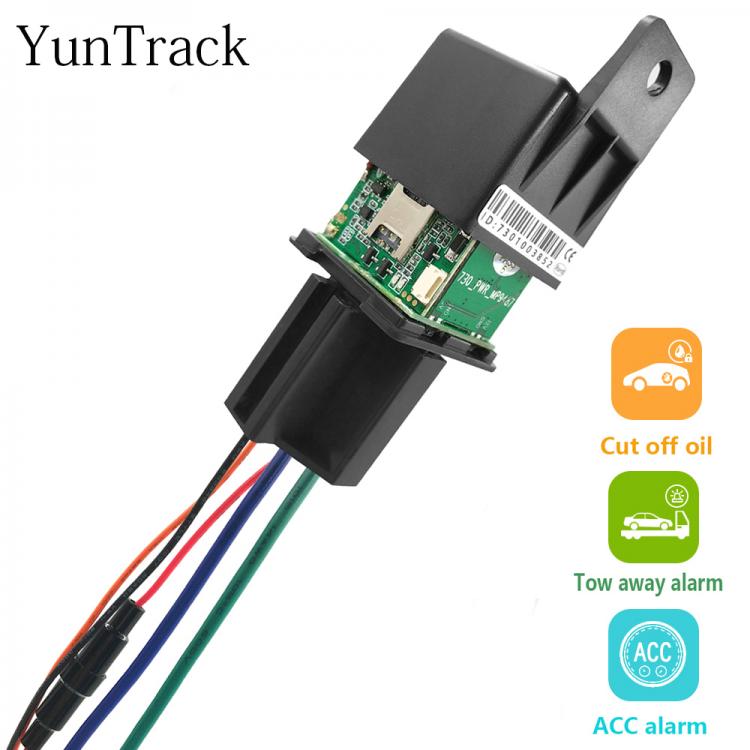 all in one place אלקטרוניקה Motorcycle Car Relay Hidden Mini GPS Tracker Cut Off Oil Towed Away ACC Status SMS Alarm Locator Tracking System Free APP CJ730
