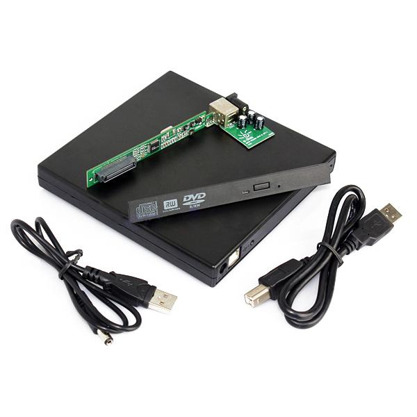 all in one place ציוד היקפי Laptop USB to IDE CD DVD RW ROM External Case Enclosue