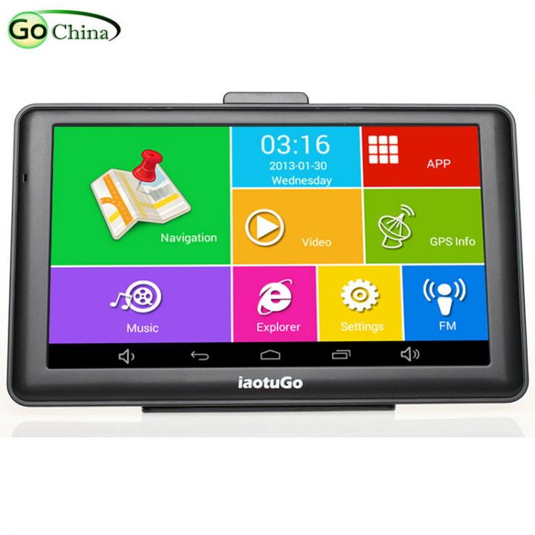 all in one place אלקטרוניקה iaotuGo 7" Android GPS,Quad Core Car Truck Navigator,Capacitive Screen,Bluetooth wifi,8G,512M,AV-in,Truck Map Free Updated