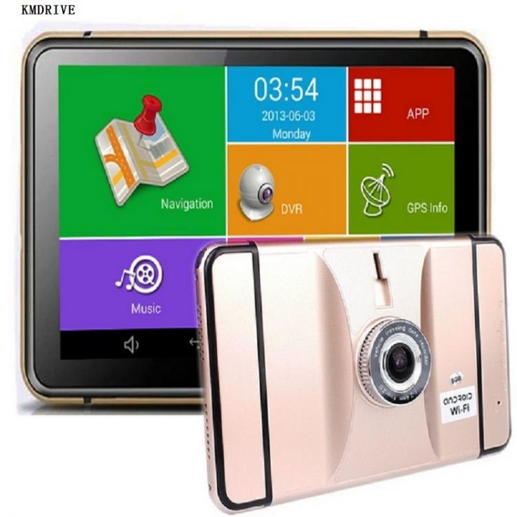 all in one place אלקטרוניקה 7 inch Android GPS Navigation Car DVR Wifi AV-IN Bluetooth FM transmitter 512/8G 16GB Bundle free latest maps