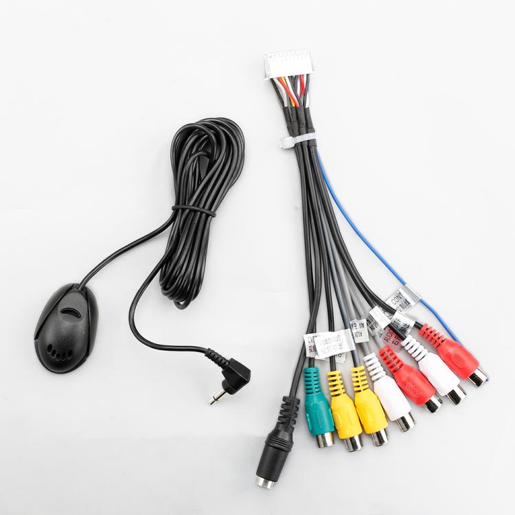 all in one place אלקטרוניקה EBILAEN  External Microphone and RCA Audio Output Aux-in Adapter Cable For Android Radio Headunit Car Multimedia Player Screen