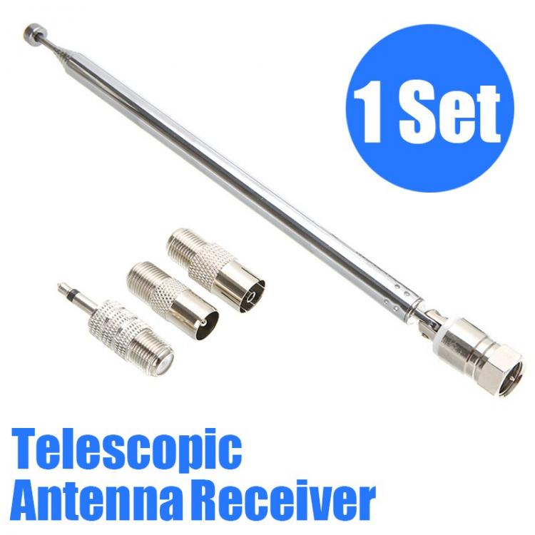 all in one place אלקטרוניקה 1 Set Telescopic Aerial Antenna 7 Section Extendable DAB FM Radio Receiver For Home Radio TV Remote Supplies