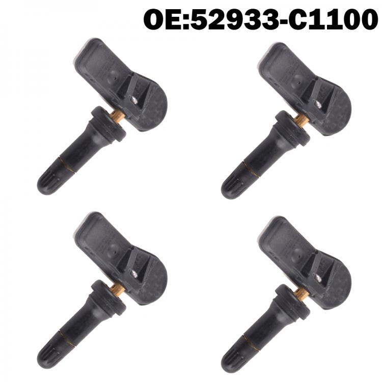 all in one place אלקטרוניקה 4 PCS Car Tire Pressure Monitor Sensor TPMS 52933C1100 52933-C1100 for Hyundai Creta IX25 Tucson I40 IX35 Sonata 2014-2018 Tucso