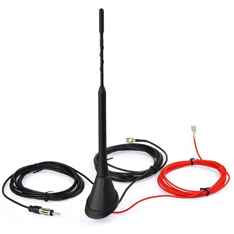 all in one place אלקטרוניקה Car Antenna Set Radio Amplified Splitter DAB + FM Radio Antenna Mast AM FM Radio Antenna Aerial Kit Active Amplified Car Parts