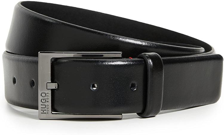 all in one place אביזרי גברים HUGO Men's Garney Smooth Leather Belt