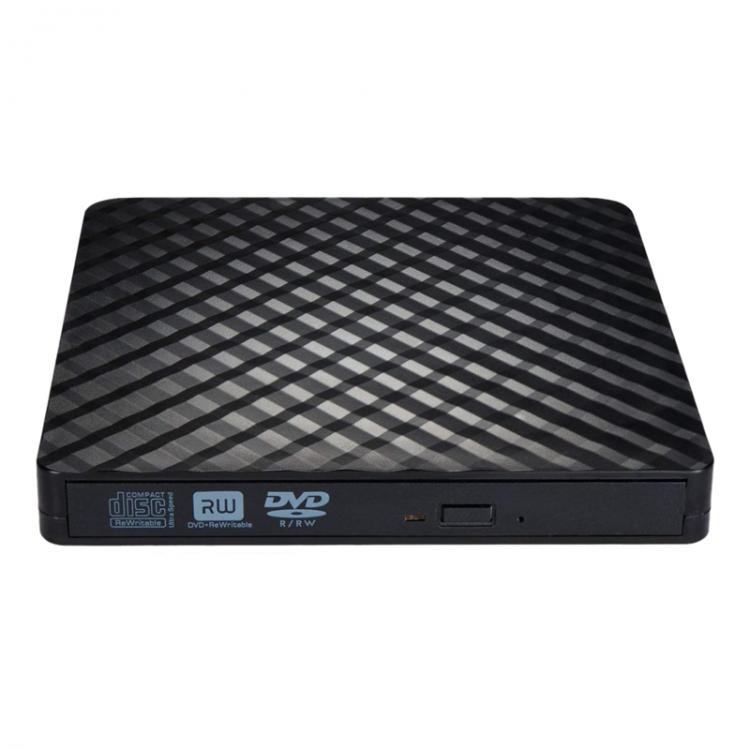 all in one place ציוד היקפי External DVD Drive USB 3.0, Portable CD DVD /-RW Optical Drive Burner Writer for Windows 10/8 / 7 Laptop Desktop(Black)