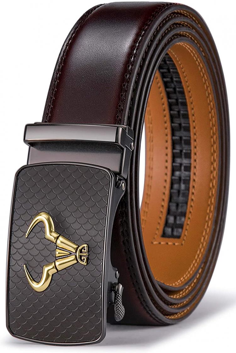 all in one place אביזרי גברים Men's Belt,Bulliant Brand Ratchet Belt Of Genuine Leather For Men Dress,Size Customized