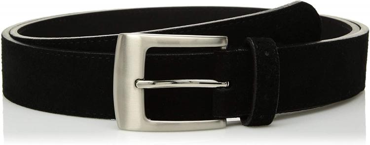all in one place אביזרי גברים STACY ADAMS Men's 32mm Suede Leather Belt with Perforated Tip and Keeper