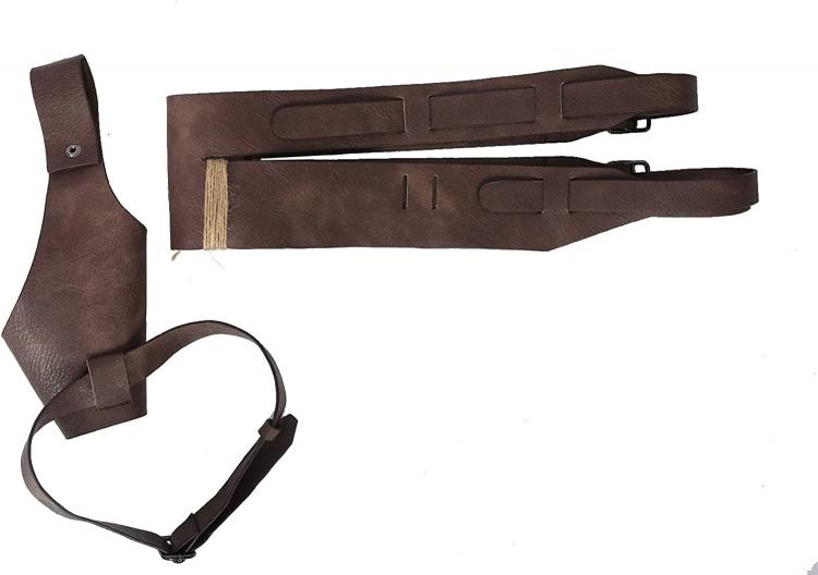 all in one place אביזרי גברים Rey Bag SW 7 Cosplay Accessories Brown Canvas Rey Sidebag with PU Belt