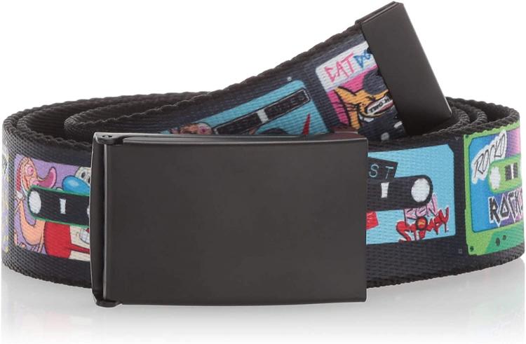 all in one place אביזרי גברים Nickelodeon Men's Buckle-Down Web Belt Nick 90's Rewind 1.5"