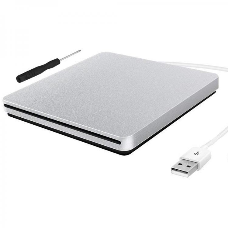 all in one place ציוד היקפי Super Slim External Slot in DVD RW Enclosure USB 2.0 Case 9.5mm SATA Optical Drive For laptop Macbook without Driver