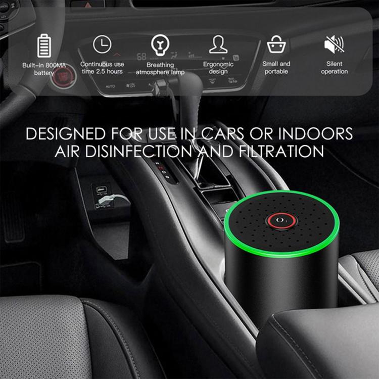 all in one place אלקטרוניקה Wireless Portable Car Diffuser Humidifier Low Noise Auto Air Purifier Air Freshener Ozone Generator With LED Light