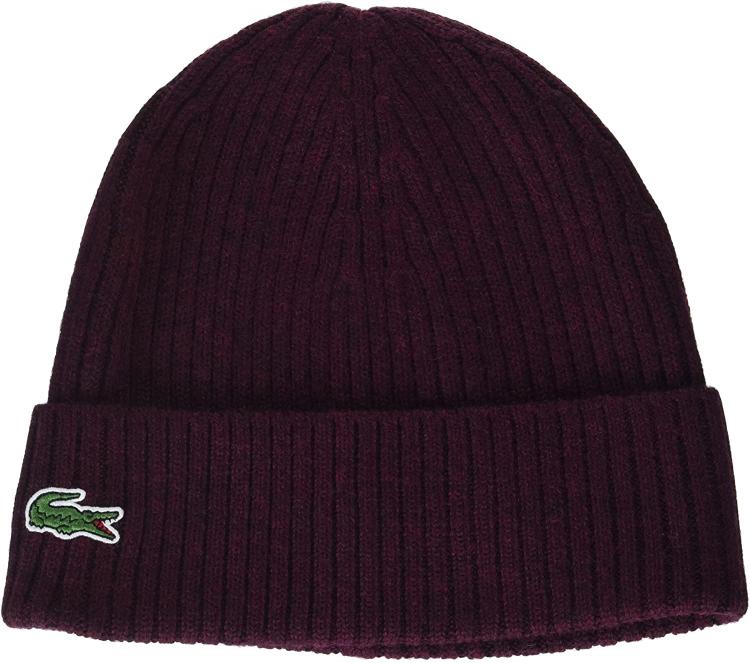all in one place אביזרי גברים Lacoste Men's Small Croc Ribbed Knit Hat