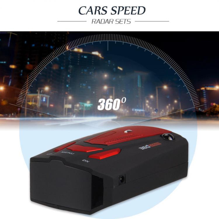 all in one place אלקטרוניקה DOXINGYE V7 Full 360 Degree Car Radar Detector Safety Speed Anti-Radar Detector Voice Alert Detector LED Display Alarm Systems
