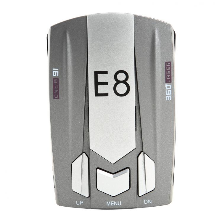 all in one place אלקטרוניקה Car Detector Accessories E8 Radar Detector English Russian Voice Auto Vehicle Speed Alert Warning X K Anti Radar Car Detector