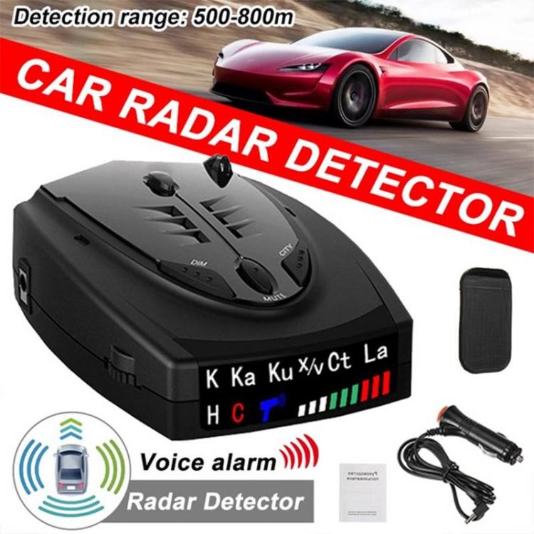 all in one place אלקטרוניקה 12V Auto STR-525 Radar Detector English Russian Thai Voice Auto Vehicle Speed Alert Warning X K CT La Anti Radar Car Detector