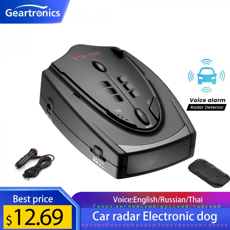 all in one place אלקטרוניקה Car Radar Detector With English Russian Thai Voice Alert 360-Degree Electronic Dog Speed Detector Alarm  Auto Accessory Tool