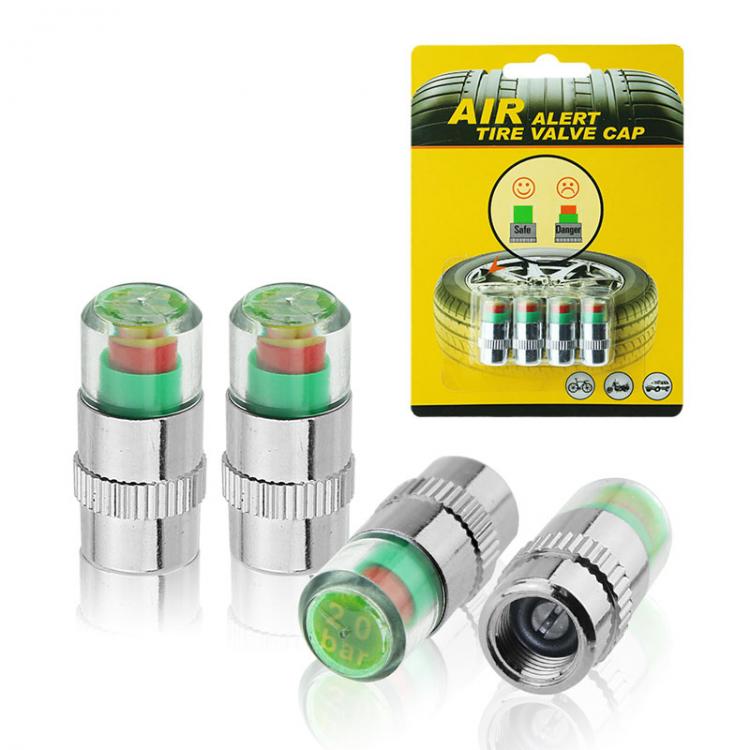 all in one place אלקטרוניקה 4 PCS 2.4Bar 36PSI Auto Automatic Stem Tire Pressure Monitor Cap Sensor Indicator Eye Alarm Diagnostic Tool Kit
