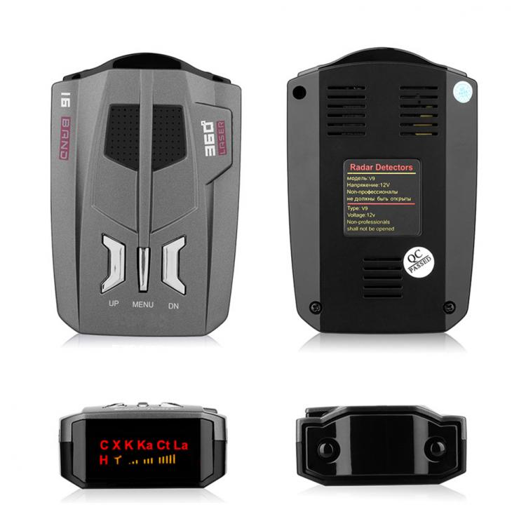 all in one place אלקטרוניקה Auto Car Anti Radar Signal Detector (English/Russian )for Vehicle V9 Speed Voice Alert Warning 16 Band LED Display Detector