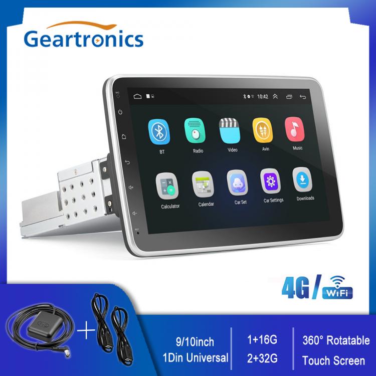 all in one place אלקטרוניקה Universal 1Din Car Multimedia Player WIFI/ 4G Android Player 9/10inch Rotatable Touch Screen 1+16G/ 2+32G FM Stereo Auto Radio