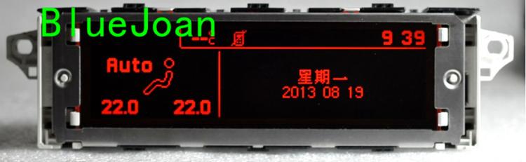 all in one place אלקטרוניקה 12 Pin car Red screen support USB and Bluetooth Dual-zone air Display monitor for Peugeot 307 407 408 citroen C4 C5