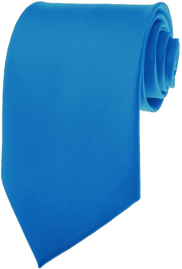 all in one place אביזרי גברים NEW SOLID ROYAL BLUE SATIN Mens Necktie Neck Tie