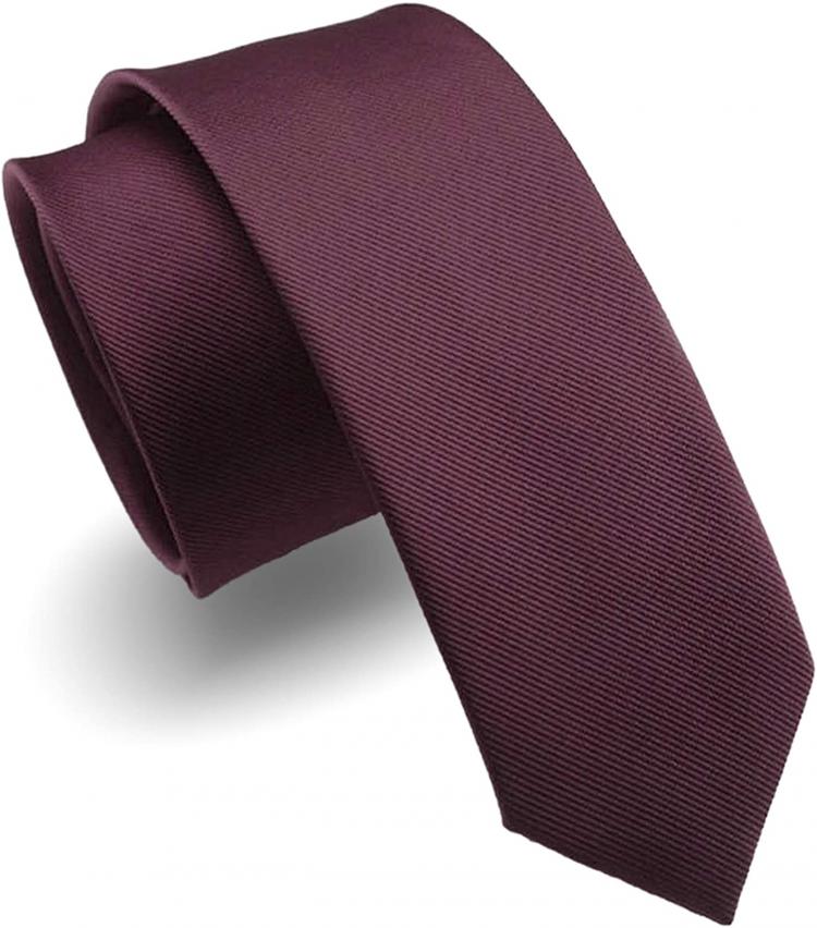 all in one place אביזרי גברים RBOCOTT 2.4" Solid Color Skinny Tie for Men Slim Necktie(6cm)