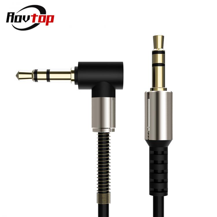 all in one place אלקטרוניקה Rovtop 3.5MM Audio Cable Male-Male AUX Cable Headphone Beats Earphone Speaker Phone Car Stereo AUX Cord Spring Audio Cable Z2