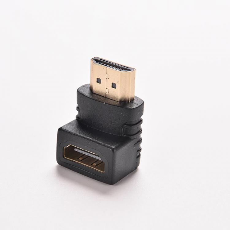 all in one place אלקטרוניקה 1PC 90 Degree HDTV 1080P HDMI Cable Connector HDMI V1.4 Right Angle  A Male to HDMI V1.4 B Female Gold Plated Cable Adapter