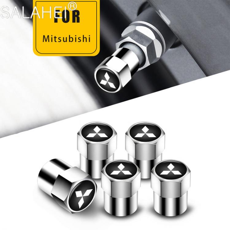 all in one place חלקי חילוף ואביזרים 5PC Car Wheel Tire Valve Cap Stem Case For Mitsubishi Ralliart Lancer EX Outlander ASX Evo X RVR Mirage Auto Styling Accessories