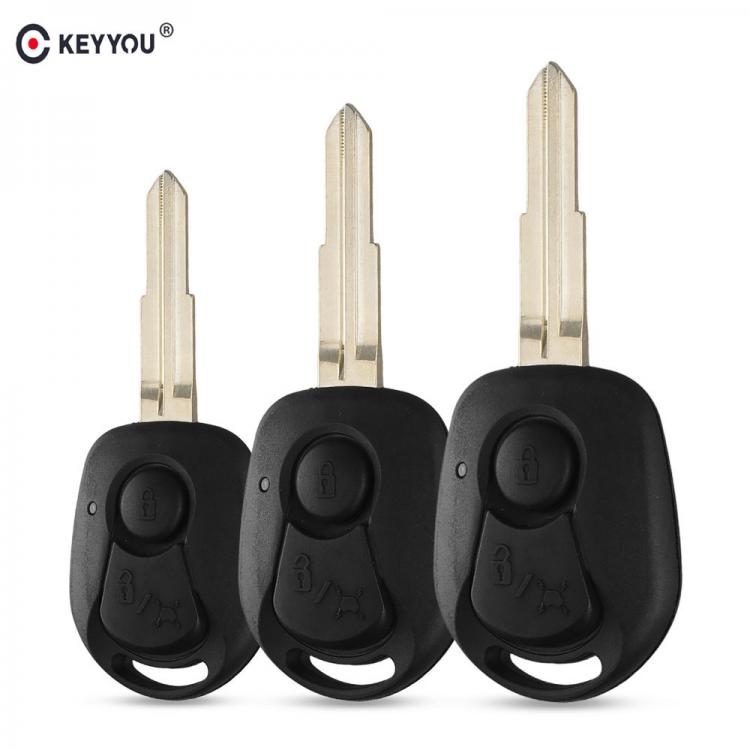 all in one place חלקי חילוף ואביזרים KEYYOU 2 BUTTONS REMOTE KEY SHELL FOR SSANGYONG ACTYON KYRON REXTON UNCUT BLADE KEY FOB COVER CASE REPLACEMENT