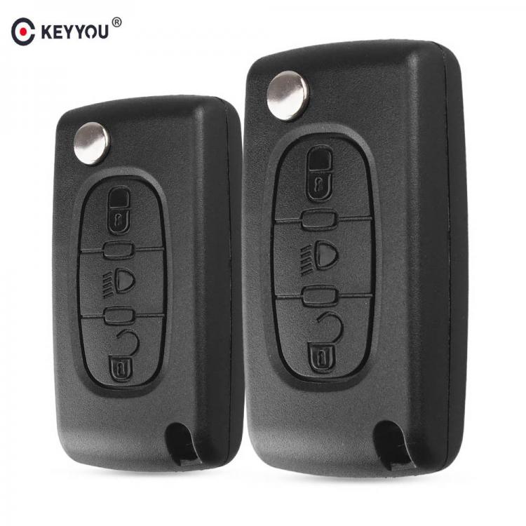all in one place חלקי חילוף ואביזרים KEYYOU For Citroen C2 C3 C4 C5 C6 C8 3 Buttons Flip Remote Car Key Case Cover Shell Fob VA2 Blade CE0523