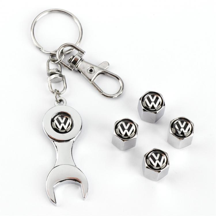 all in one place חלקי חילוף ואביזרים 4pcs Car Wheel Air Cap Tire Valve Dust Cap Lug Stem Styling Logo w/Kit Chain For VW Volkswagen Scirocco Jetta Golf Passat Tiguan