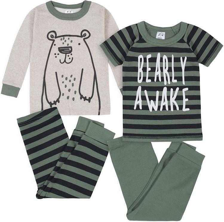 all in one place ילדים ותינוקות Gerber Baby Boys' 4-Piece Pajama Set